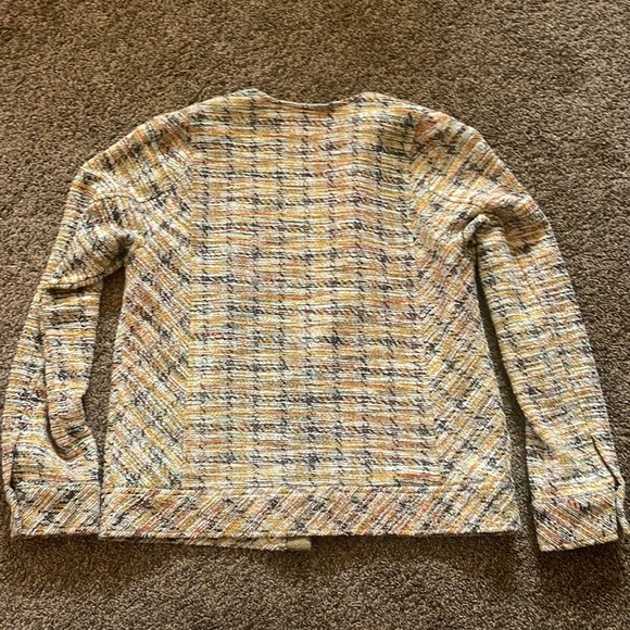 Liverpool Los Angeles Collarless Tweed Zip Jacket - Picture 2 of 8